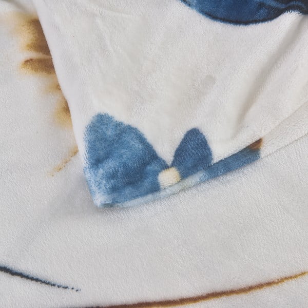 Sötétkék egyszemélyes mikroplüss ágyneműhuzat 140x200 cm Marbella – My House-image-4