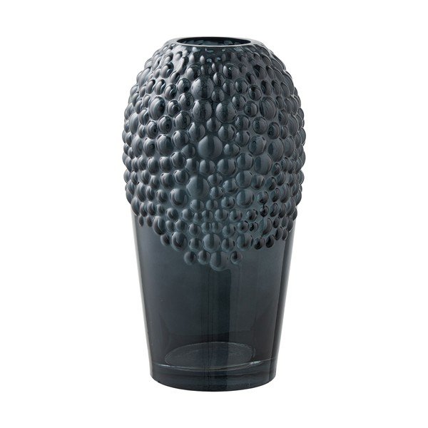Sötétszürke üveg váza (magasság 25 cm) – House Nordic