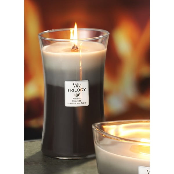 Meleg fa illatú gyertya, égési idő 110 óra - WoodWick-image-1