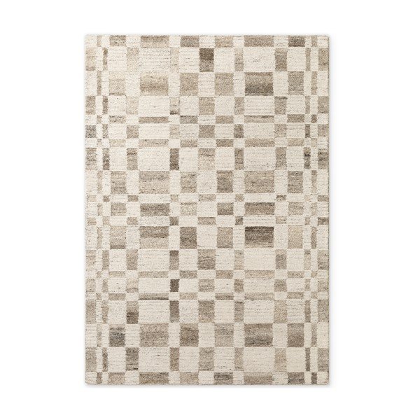Krémszínű kézi szövésű gyapjú szőnyeg 200x300 cm Boho 1.0 Structa – Vikosa