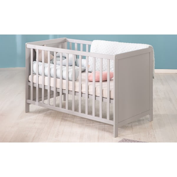 Szürke-szürkésbarna babaágy 60x120 cm Hamburg – Roba-image-1