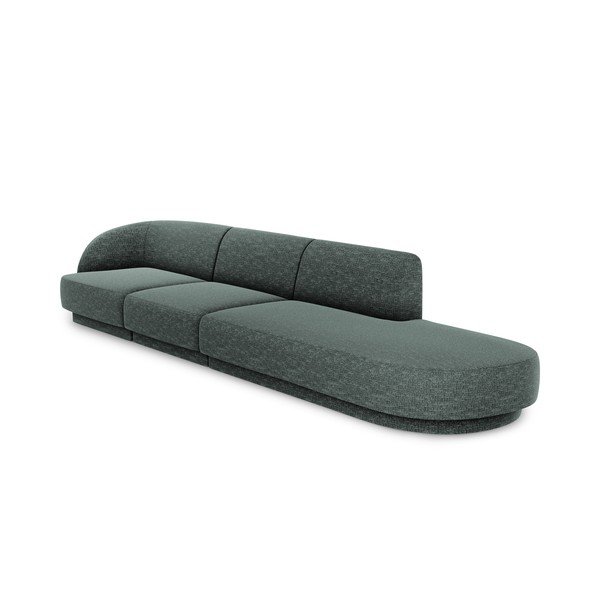 Sötétzöld kanapé 302 cm Miley – Micadoni Home-image-3