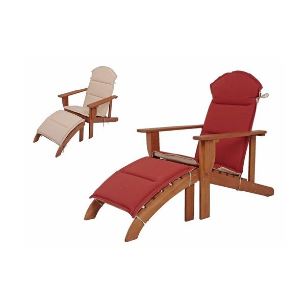 Barna tömörfa kerti napozóágy Harper – Garden Pleasure-image-1