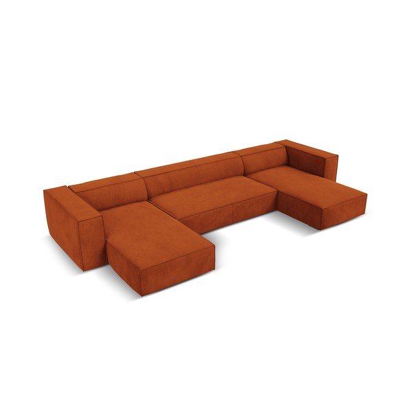Narancssárga sarokkanapé ("U" alakú) Madame – Windsor & Co Sofas-image-2