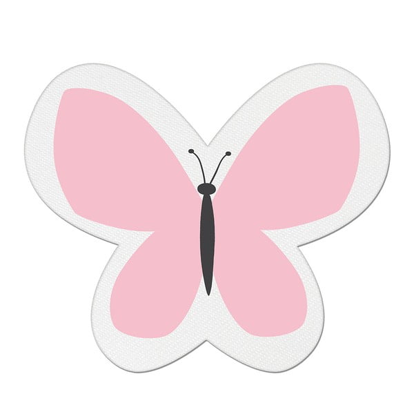 Pillow Toy Butterfly rózsaszín pamut keverék gyerekpárna, 26 x 30 cm - Mike & Co. NEW YORK