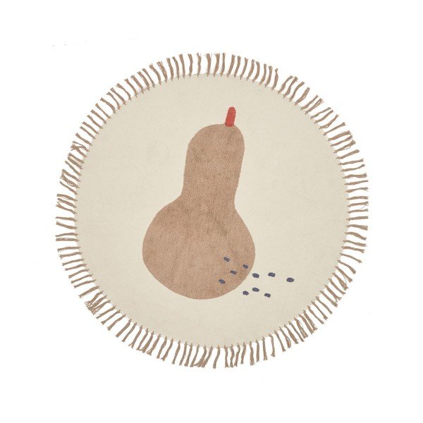 Elefántcsont színű pamut gyerek szőnyeg ø120 cm Tamya – Kave Home