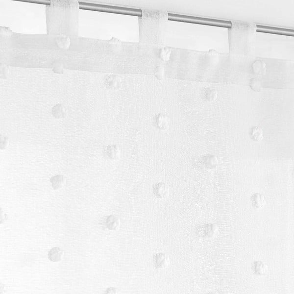 Fehér fényáteresztő függöny 60x120 cm Pompinou – douceur d'intérieur-image-2