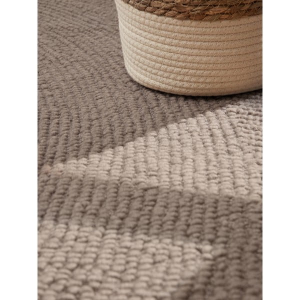 Szürkésbarna kézi szövésű gyapjú szőnyeg 160x230 cm Eleni Taupe – Hanse Home-image-4
