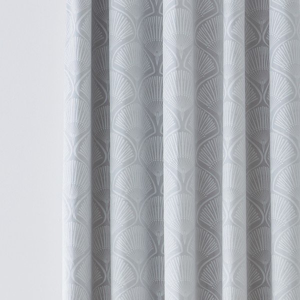 Szürke függöny szett 2 db-os 229x168 cm Art Deco Pearl - Catherine Lansfield-image-1
