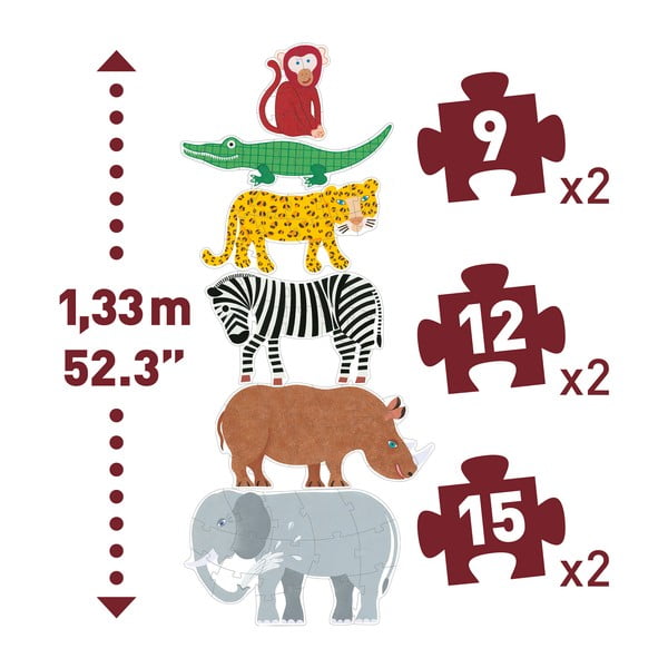 Giga Jungle kirakós gyerekeknek - Djeco-image-2