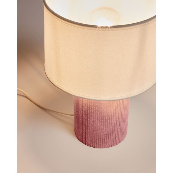Fehér-világos rózsaszín gyerek éjjelilámpa Bianella – Kave Home-image-2