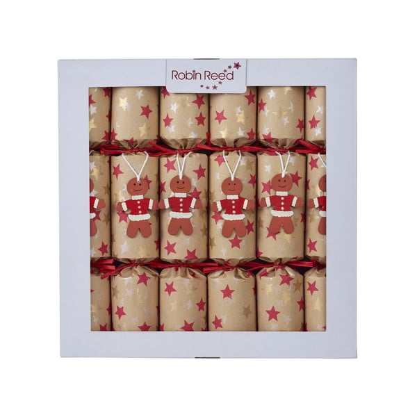Karácsonyi cracker szett 6 db-os Gingerbread – Robin Reed