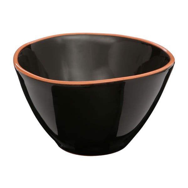 Calisto fekete mázas terrakotta müzlis tálka, ⌀ 16 cm - Premier Housewares