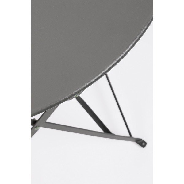 Antracitszürke acél kétszemélyes kerti étkezőgarnitúra Austin – Bizzotto-image-4