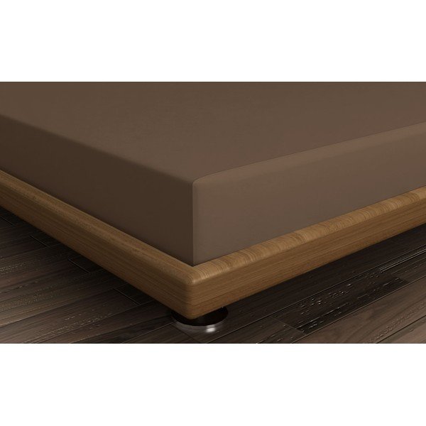 Barna gumis pamut lepedő 140x200 cm – Mijolnir-image-1