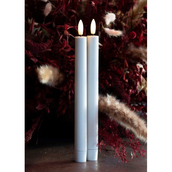 LED gyertya szett 2 db-os (magasság 25 cm) Sille Tall Rechargeable – Sirius-image-1
