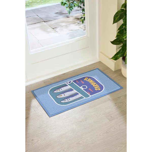 Újrahasznosított műanyag lábtörlő 40x70 cm Sardine Tin – Artsy Doormats-image-2