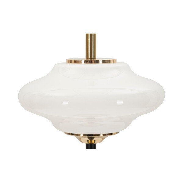 Fehér-fekete asztali lámpa üveg búrával (magasság 46 cm) Vintage – Mauro Ferretti-image-4