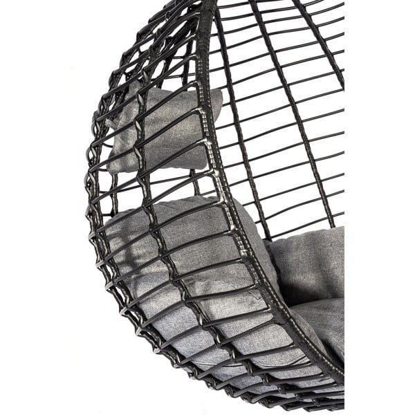 Mila fekete mesterséges rattan függőfotel - Bonami Selection-image-4