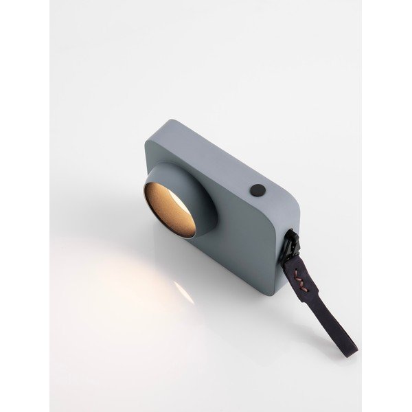 Szürkéskék fém LED dimmelhető asztali lámpa (magasság 11 cm) Kedros – Nova Luce-image-4