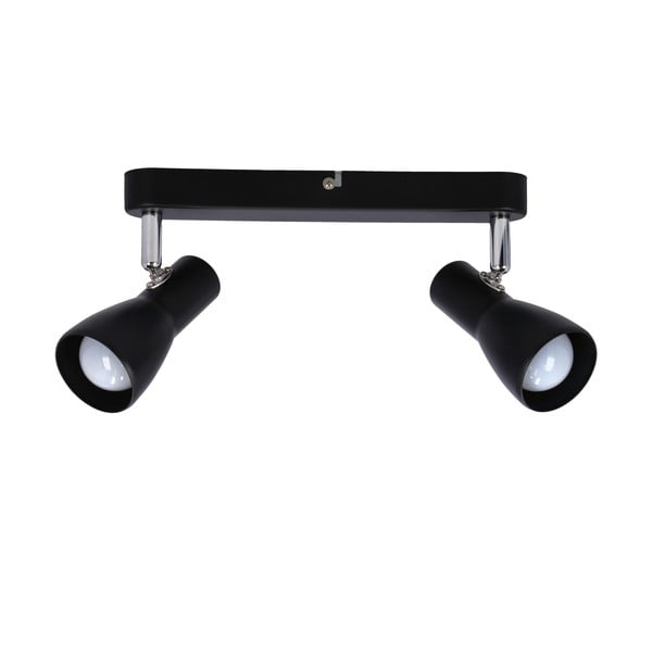 Matt fekete mennyezeti lámpa fém búrával 36x6 cm Picardo – Candellux Lighting-image-3