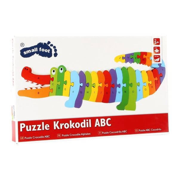 Crocodile ABS oktató puzzle fából - Legler-image-3