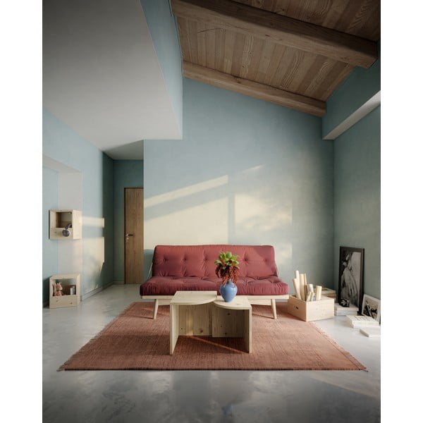 Natúr színű borovi fenyő dohányzóasztal szett 2 db-os Combine – Karup Design-image-3