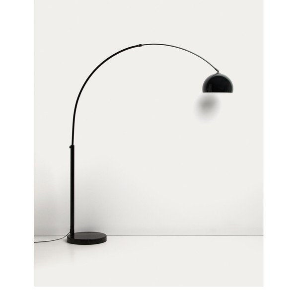 Fekete állólámpa fém búrával (magasság 160 cm) Madali – Kave Home-image-4