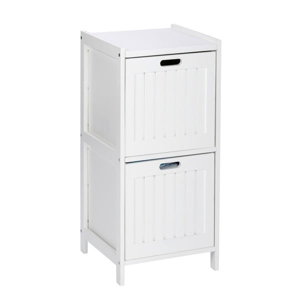 Oslo fehér kisszekrény 2 fiókkal fából - Wenko-image-2