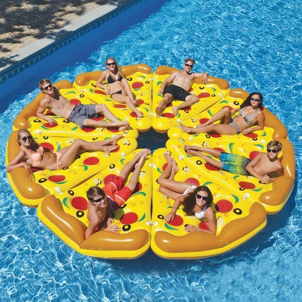 Pizza felfújható matrac - InnovaGoods-image-2