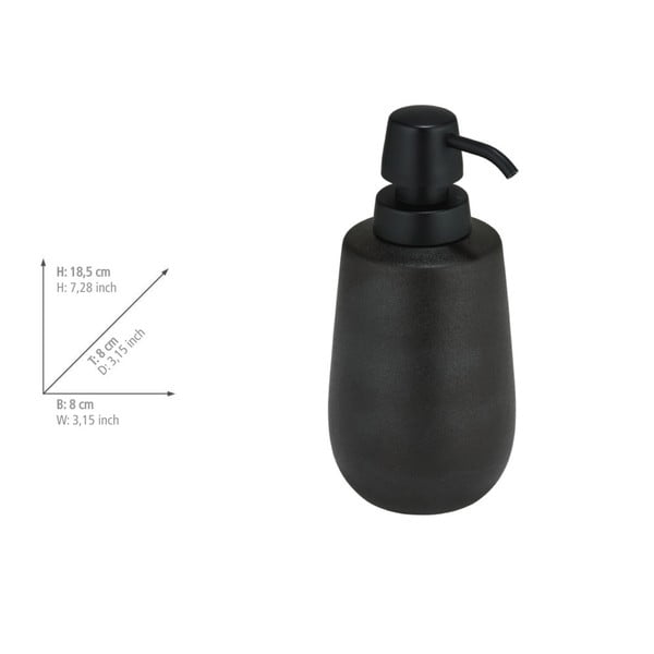 Fekete kerámia fürdőszobai kiegészítő szett Nerno – Wenko-image-4