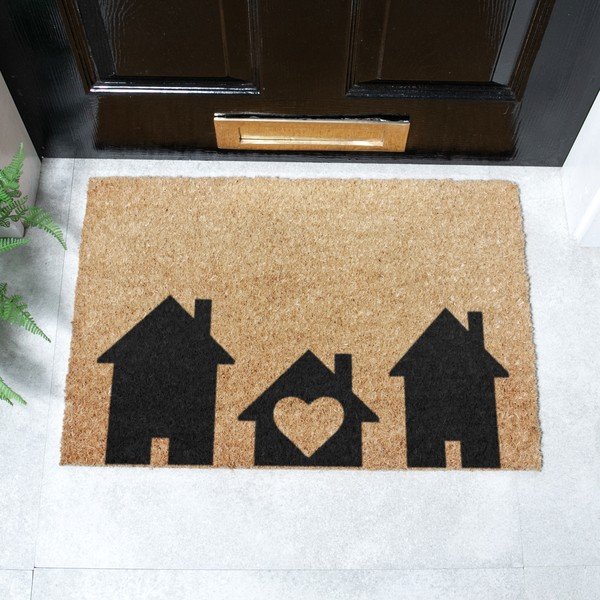 Kókuszrost lábtörlő 40x60 cm Home Is Where the Heart Is – Artsy Doormats-image-2