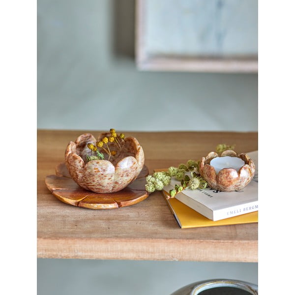 Kő gyertyatartó készlet teamécseshez 3 db-os Reiko – Bloomingville-image-1