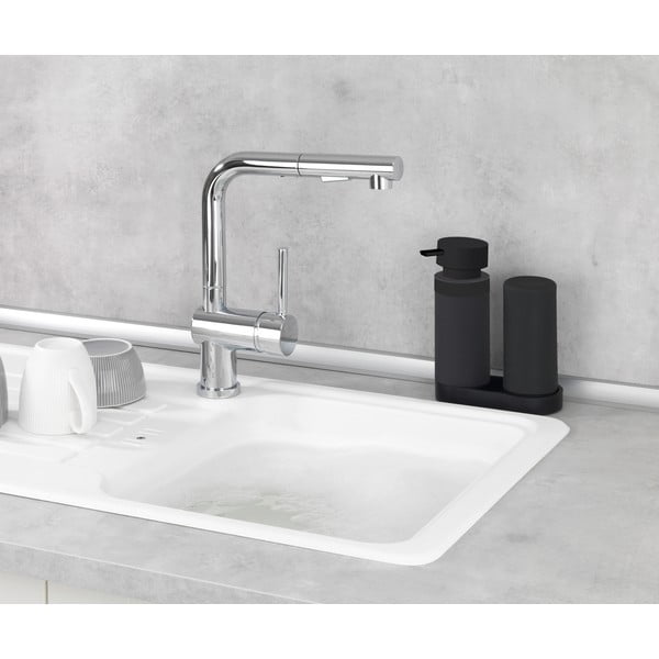 Easy Squeez-e fekete mosogatószer tartó állvány adagolóval - Wenko-image-2