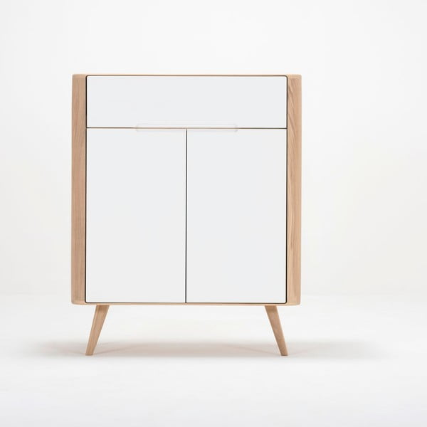 Ena One tölgyfa komód, 90 x 42 x 110 cm - Gazzda-image-3