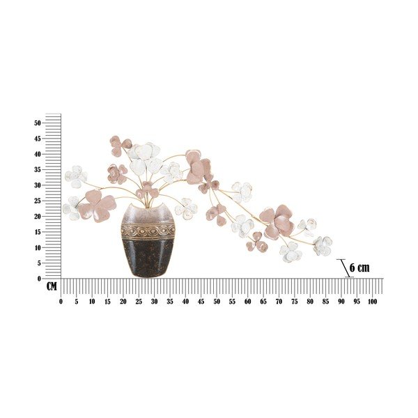 Vase fém fali dekorácó, 87,5 x 46 cm - Mauro Ferretti-image-2