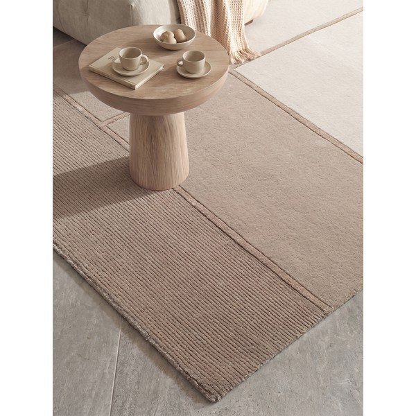 Barna-krémszínű gyapjúkeverék szőnyeg 200x290 cm Presilda – Villeroy&Boch-image-2
