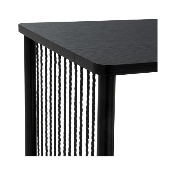 Fekete dohányzóasztal 40x80 cm Manila – Casa Selección-image-1