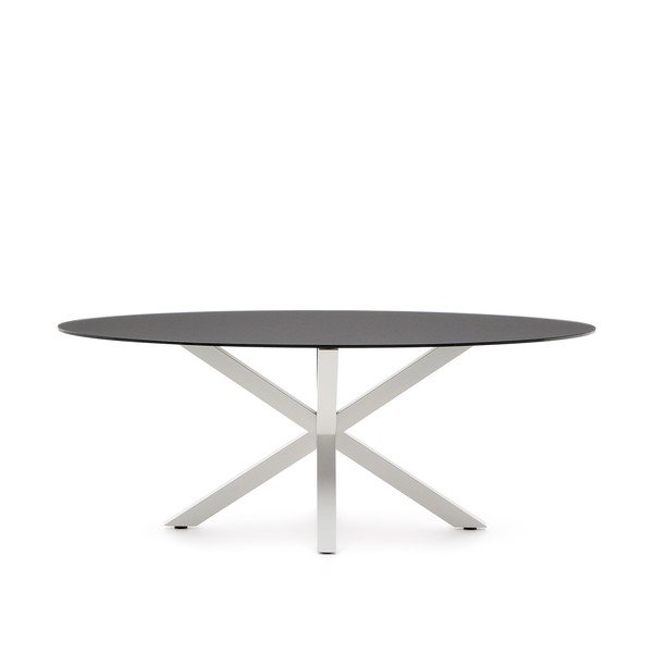 Étkezőasztal üveg asztallappal 100x200 cm Argo – Kave Home-image-2