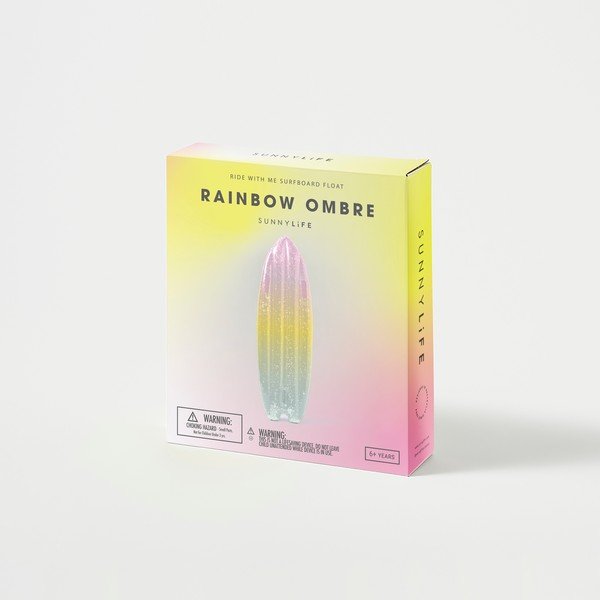 Ride With Me Rainbow Ombre felfújható matrac - Sunnylife-image-4