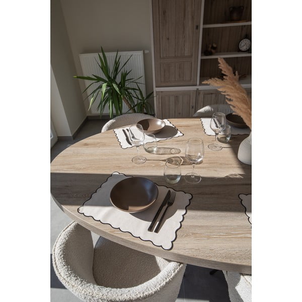 Lenkeverék tányéralátét 30x43 cm Noura – Tiseco Home Studio-image-1