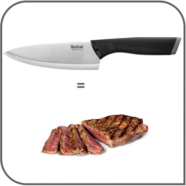 Rozsdamentes acél szakács kés Comfort – Tefal-image-1