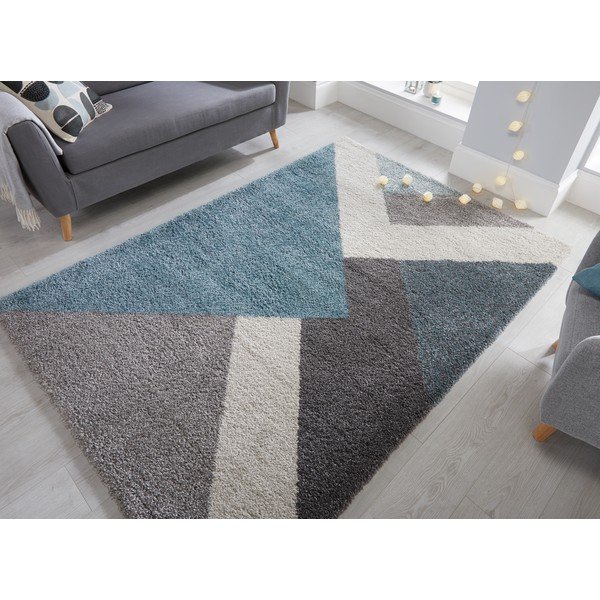 Zula kék-szürke szőnyeg, 120 x 170 cm - Flair Rugs-image-4