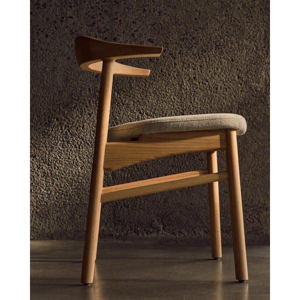 Bézs-natúr színű étkezőszék Timons – Kave Home-image-4