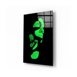 Fragmented Green üvegezett kép - Insigne