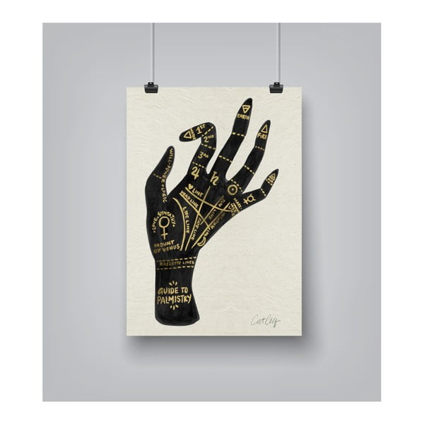 Palmistry in gold by Cat Coquillette 30 x 42 cm-es plakát
