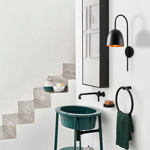 Fekete fali lámpa Tattoo – Opviq lights-image-1