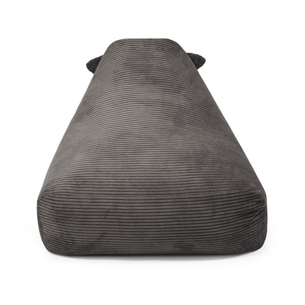 Sötétszürke kordbársony gyerek babzsákfotel Snug 80 Dragon – SLOWDOWN-image-1