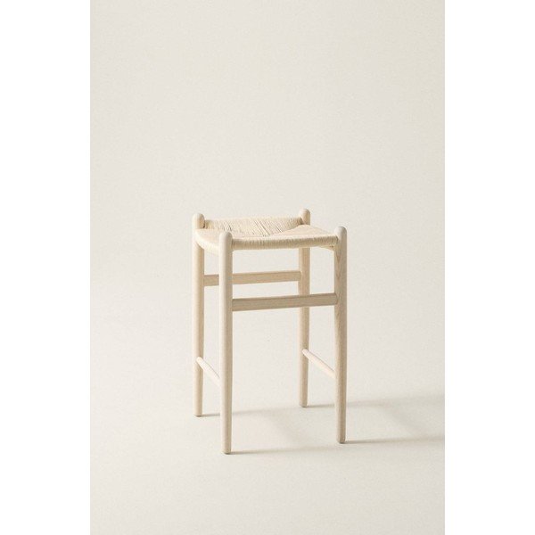Világos natúr színű szilfa bárszék (ülésmagasság 63 cm) Nattavaara – Jotex-image-1