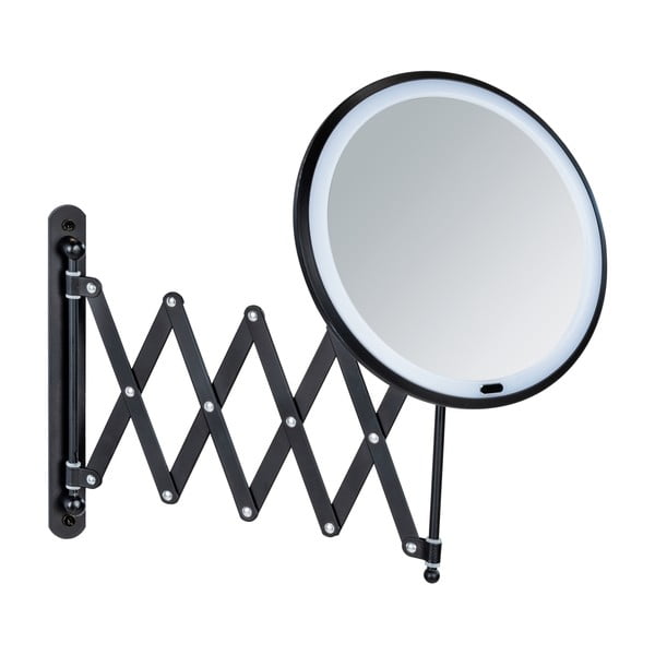 Kozmetikai tükör világítással-nagyítós (ötszörös) ø 20 cm Barona – Wenko-image-1